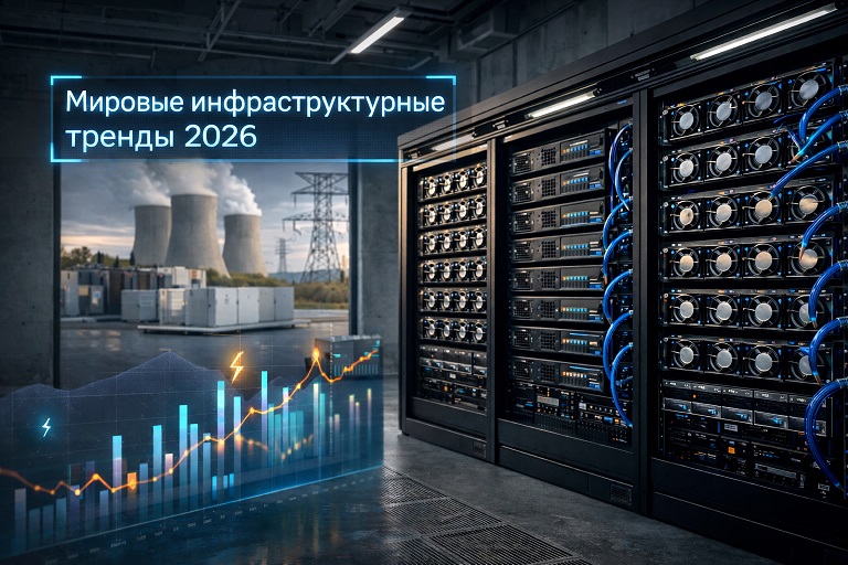 Как изменится инфраструктура ЦОД в 2026 году: ключевые тренды, драйверы и ограничения Как изменится инфраструктура ЦОД в 2026 году: ключевые тренды, драйверы и ограничения